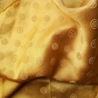 China Brocade Organic Solid-dye Italian Silk Fabric, Custom Logo 16mm Mulberry Silk Jacquard for sale