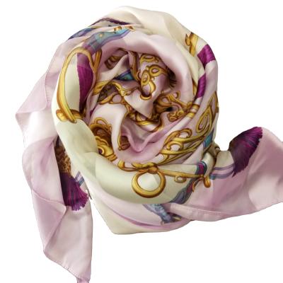 China Square Custom Design Women Silk Shawls Pure Silk Scarf Scarf for sale