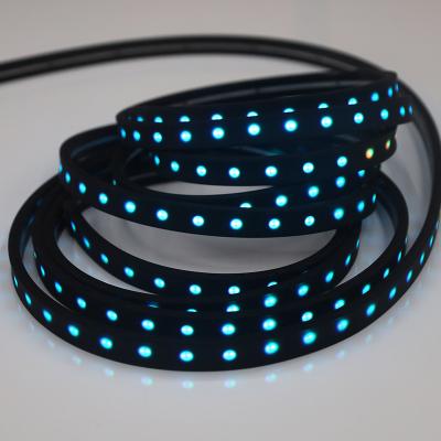 China Anti dust & Pixel RGB Waterproof Smart Silicone LED Flex Neon LNeon Lights Gameroom Decor Lighting Silicone Flex Custom Neon Flex Strip Pixel Neon 12V for sale