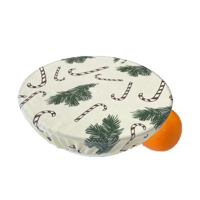 China Food Wrap REACH & LFGB Certificates Christmas Patterns Tableware Reusable Beeswax Wrap Bowl Covers for sale