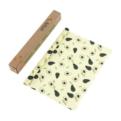 China Reusable Food Wrap Extra Large Bees Wax To Roll Reusable Wrap Roll Custom Beeswax Wrap Roll for sale