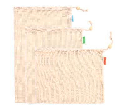 China Eco-friendly Store Bag Eco-Friendly Long Mesh Cotton Cotton Drawstring Bags Soft Cotton Drawstring Bags for sale