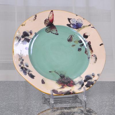 China Sustainable Wholesale Colorful Ceramic Dinner Food Dishes From JIASHUN for sale