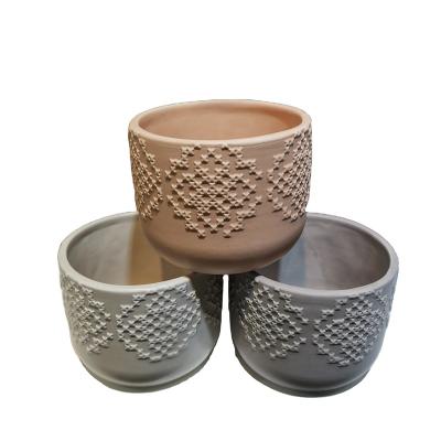 China Modern Ceramic Flower Pot from JIA SHUN Matte Color Desktop Decoration Small for sale