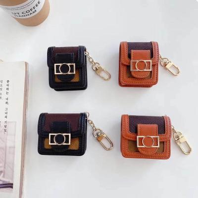 China For AirPods Pro Earphone Earpods PU Leather Cover Device Case Bag Shockproof Pouch For Apple AirPods pro for sale