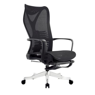 China (Size) Modern Office Adjustable Reclining Chair With Footrest Mesh Office Chair Ergonomic Manager Office Chair Luxury Executive for sale