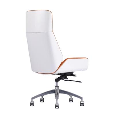 China Orange Adjustable White Medium Back Visitor Chair Office Swivel Chair (Height) Executive Office for sale