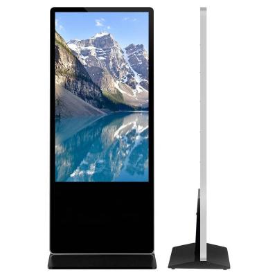 China 55 inch floor standing wifi screen touch screen kiosk indoor signage display digital signage lcd advertising player for sale