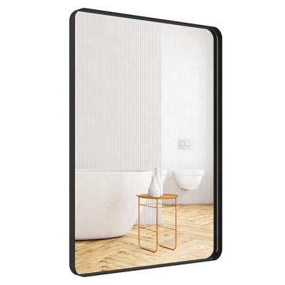 China Black 2-Face Anti Fog Bath Mirror For Wall 24