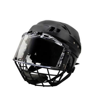 China Portable Head Protector Ice Hockey Player Helmet With Combo Cage And Visor for sale