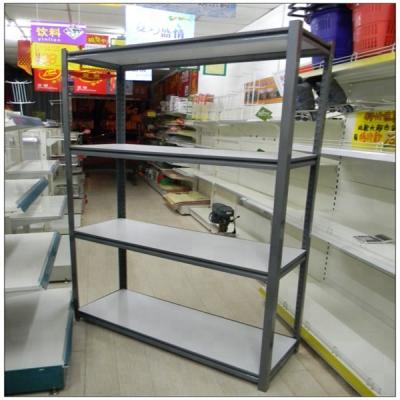 China Corrosion Protection Home Use Boltless Rack , Slotted Angle Iron Shelving , Perforated Rivet for sale