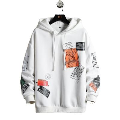 China 2021 New Fashion Colorful Men's Breathable Men's Sweater Hooded Thickened Letter Printed Sports Pullover for sale