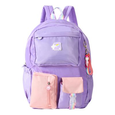 China New 2021 Large Capacity Cartoon Oxford Cloth Anti-theft Student Schoolbag Fresh Korean Small Backpack for sale