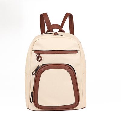 China Fashion Designers PU Waterproof Custom Casual Leather Ladies Travel Small Rucksack Women Backpacks for sale