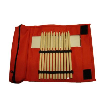 China Schools & Offices Multi Function Envelope Roll Up Stationery Pencil Bag Colored Pencils Set 12/24/36 Slots Travel Rolled Drawing Pencil Case for sale