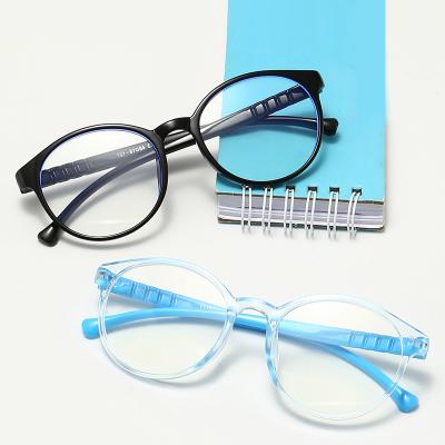 China For Reading Glasses Popular Fashion Around Frame Multicolor Blue Light Anti Blocking Computer Glasses For Kids for sale