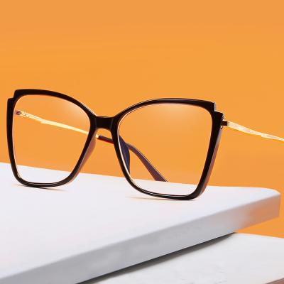 China For SKYWAY Reading Glasses High Quality Fashionable Oversized Glasses Frames Tr90 Metal Frame Anti Blue Light Eye Glasses for sale