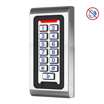 China 2000 Standalone Card User Card Metal Keypad W26 Wiegand RFID Access Control Readers for sale