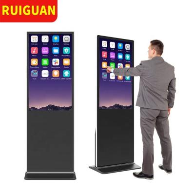 China Indoor 4K Floor Stand Non-contact Type 55 Inch Large Display Screen Digital Signage LCD Advertising for sale