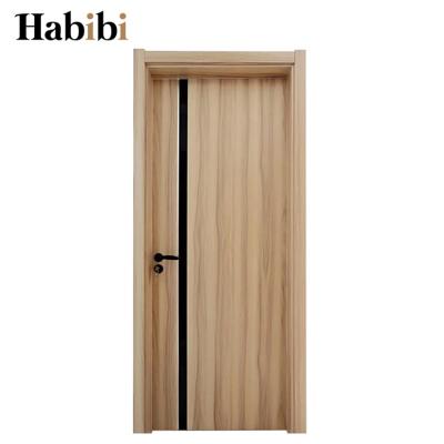 China Prettywood Eco - Friendly Decoration Line Room Modern Design WPC Interior Doors With Frames for sale