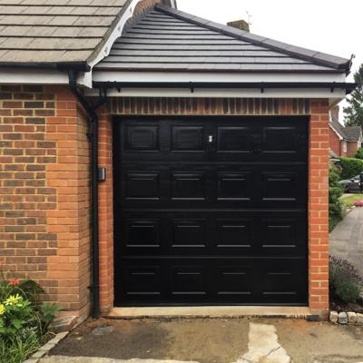 China Prettywood Waterproof Residential Aluminum Alloy Top Sectional Panel Automatic Garage Doors for sale