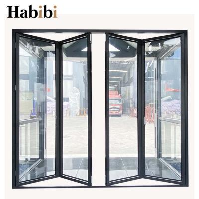 China China Factory Modern House Outdoor Patio Veranda Sliding Metal Aluminum Bifold Doors for sale