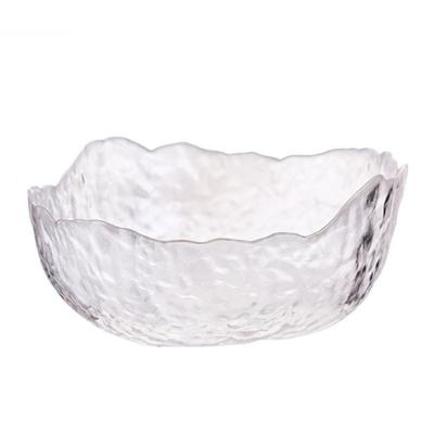 China 2022 Last Viable Small Irregular Bowl Glass Fruit Bowl Salad Bowl for sale