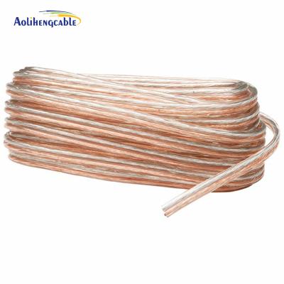 China 22 AWG OFC CCA Speaker Cable 2*4mm Od Customizable High Performance for sale