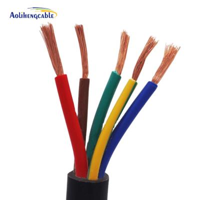 China RVV 5-Core 0.75 1.0 1.5 2.5MM Power Control Cable High Performance for sale