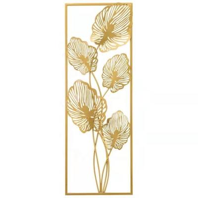 China Modern Home Wall Arts Gold Metal Contemporary Wall Decor Living Room Background Home Decoration Pendant Luxury for sale