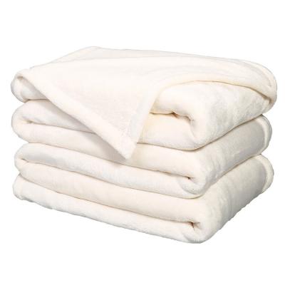 China Plastic Bottle Recycled Flannel Eco-friendly 100% Polyester Coral Fleece RPET Anti-pilling Blanket for sale