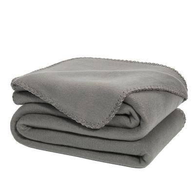 China Flame Retardant Brushed Polyester Fleece Fire Proof Flame Retardant Blanket for sale