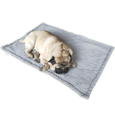 China Travel Super Soft Fleece Sherpa Fleece Jump Polyester Pet Cat Pig Anti Shed Waterproof Comfortable Plush Dog Blanket for sale