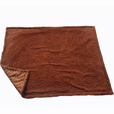 China Travel Polyester Thick Comfortable Anti Slip Sherpa Soft Dog Mat Pet Blanket for sale