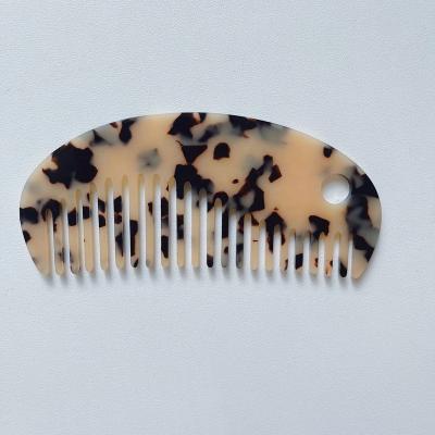 China Retro Hair Comb Korea Acetic Acid Wide-tooth Hair Comb Anti-static Hair Comb Portable Washing Fashion Leopard Printing for sale