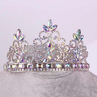 China Fashion Rhinestone Headband Women Diamond Crown Hairband For Women Girl for sale