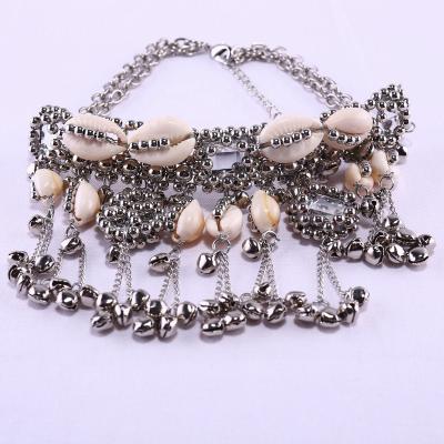 China FASHIONABLE Bohemian Shell Necklace Simple Alloy Shell Irregular Combination Hot Selling Pendant Necklace For Women for sale