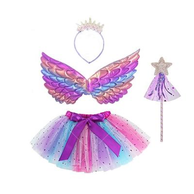 China Fashion Mesh Pink Butterfly Wing Performance Fairy Angel Wings For Kids for sale