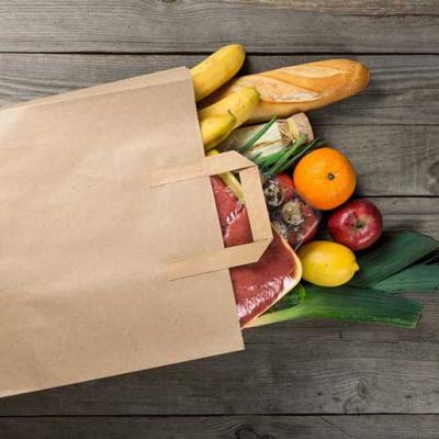 China Wholesale Personalized Recyclable Kraft Paper Bag Kraft Paper Bag With Rope Handle For Fruits And Vegetables for sale