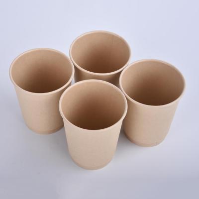 China 8oz Food Grade Compostable Double Wall Bamboo Fiber Paper Cup for sale