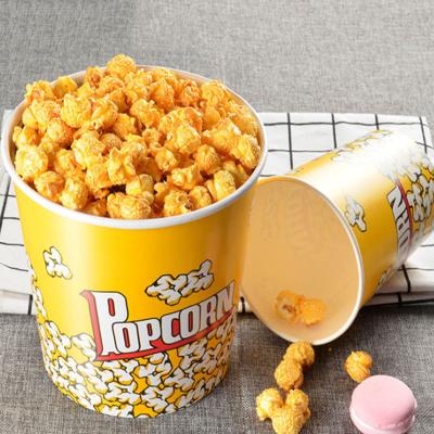 China Disposable Wholesale Biodegradable Food Grade Popcorn Custom Paper Bucket for sale