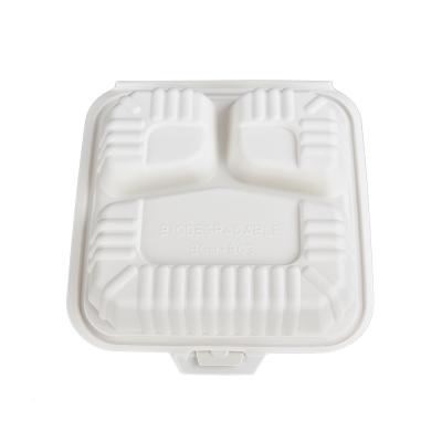 China Heatable Disposable Food Bowl Corn Starch Biodegradable Food Container for sale