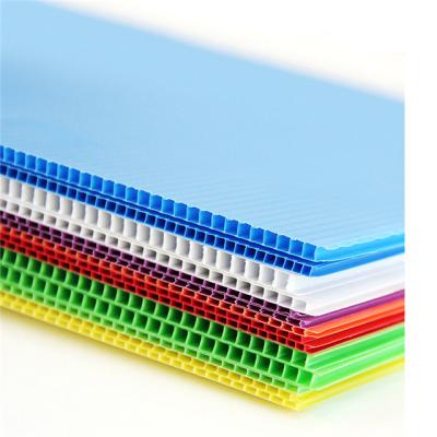 China Advertising OEM & ODM Plastic Honeycomb PP Sheet Coroplast Board Correx Corflute Hollow Sheet for sale