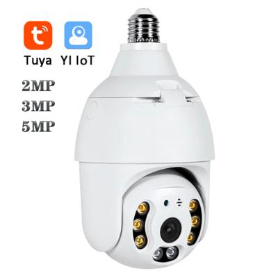 China Night Vision Camera 2MP/3MP/5MP Wifi Home Smart Wireless Human Motion Dection E27 Lamp Bulb Camera Tuya YI IoT PTZ Security CCTV Surveillance for sale