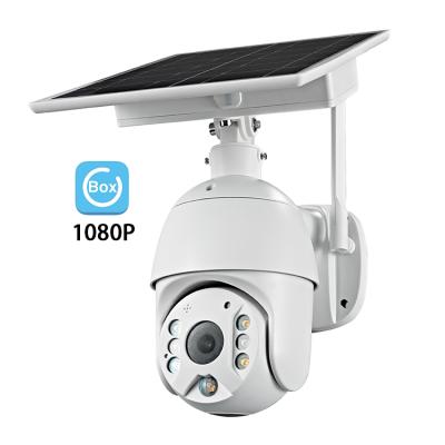 China NIGHT VISION 4G WiFi PIR Motion Pan Tilt Solar Security Camera S10 2MP HD Dome Intelligent Battery Energy Alert PTZ Video Surveillance for sale