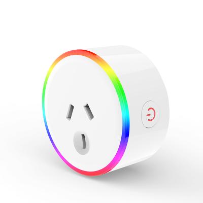 China Smart Home Automation in Current Custom Wireless Smart Plug 240V 10A Alexa Google Tuya Smart Plug Wifi AU SAA Logo RGB Wifi Life Socket for sale