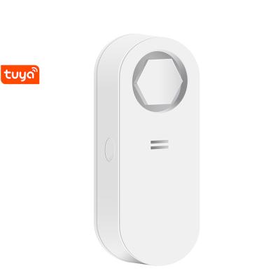 China Support Android and IOS Tuya/RF433 Tuya Smart Life App RF433 Wireless Smart Home IP66 Water Leak Alarm Sensor for Under 120dB Bathtub Overflow Flood Water Leak Detector -ground for sale