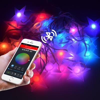 China RGB Star LED RGB Color Lighting Smart Light Outdoor Waterproof Wedding Garden Decoration Fairy Lights USB Timer Christmas String for sale