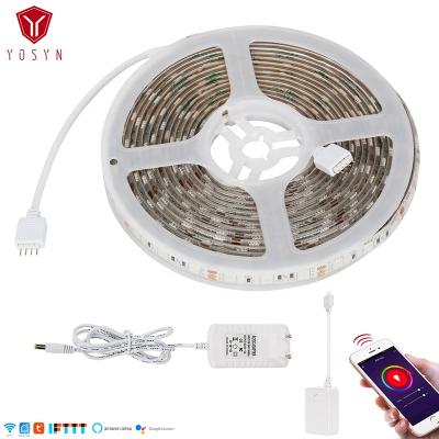 China Alexa Tuya RGB Smart Wifi Strip Light IP65 Remote Control Waterproof WiFi Strip Smart Led Strip LED Strip Light IP65 for sale