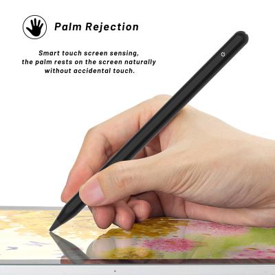 China Smooth Writing Soft Touch Touch Screens Capacitive LED Stylus Pen 2 in 1 Magnetic Tablet Stylus Pen for iPad pro/mini/air/Android for sale